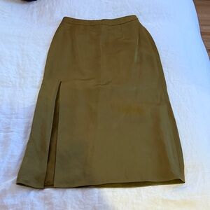 Elegant Olive Green Women's Skirt